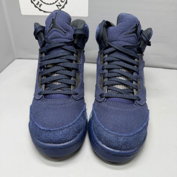 Air Jordan 5 Retro Midnight Navy Sneaker FN5452-400 Youth Sz 6Y Women 7.5 Bgrade main image 7